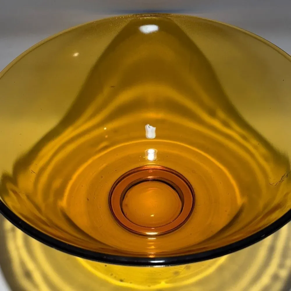 Amber Glass Bowl
